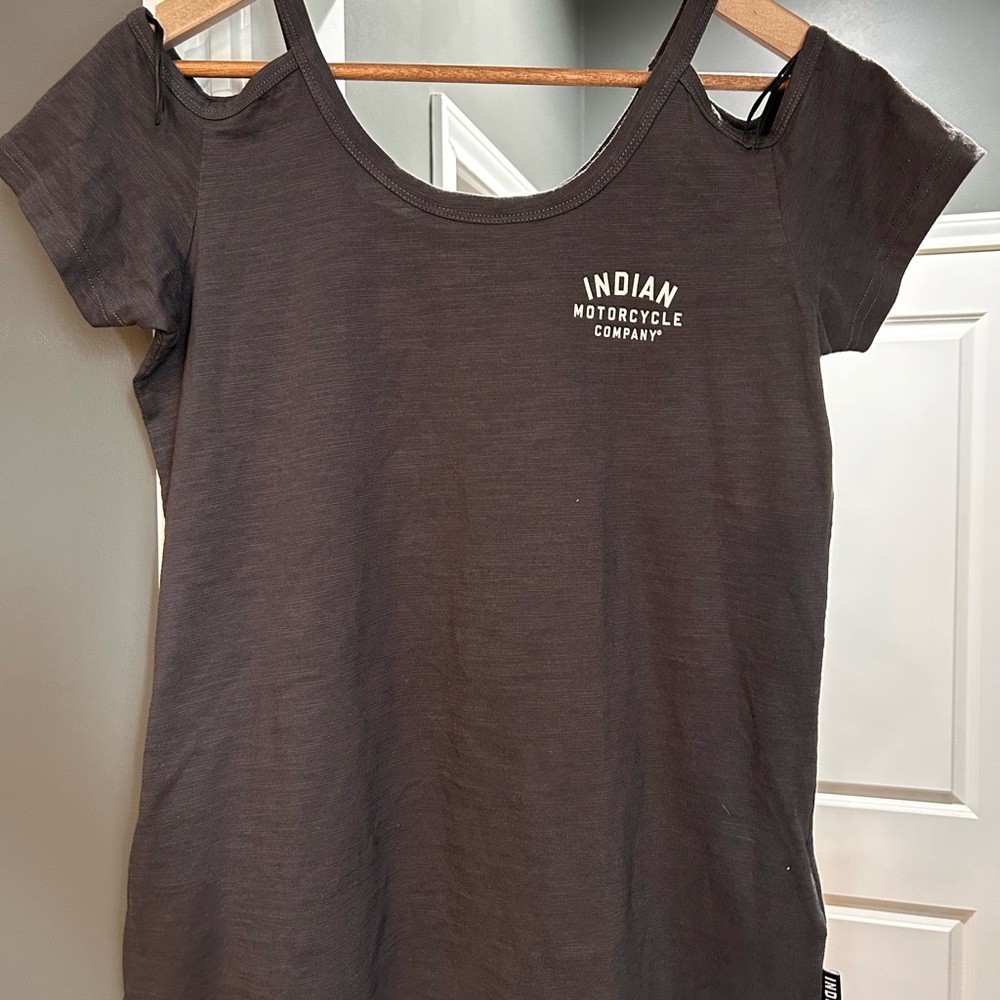 Indian Motorcycle Women's Grey Muscle Tee